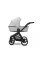 Cochecito 2 en 1 Kunert Brav BR-03 Grey con chasis negro o color champán
