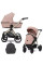 Cochecito 2 en 1 Kunert Brav BR-04 Pink con chasis negro o color champán