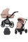 Cochecito 2 en 1 Kunert Brav BR-04 Pink con chasis negro o color champán