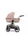 Cochecito 2 en 1 Kunert Brav BR-04 Pink con chasis negro o color champán