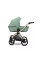 Cochecito 2 en 1 Kunert Brav BR-05 Mint con chasis negro o color champán