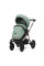 Cochecito 2 en 1 Kunert Brav BR-05 Mint con chasis negro o color champán