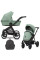 Cochecito 2 en 1 Kunert Brav BR-05 Mint con chasis negro o color champán