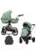 Cochecito 2 en 1 Kunert Brav BR-05 Mint con chasis negro o color champán