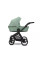Cochecito 2 en 1 Kunert Brav BR-05 Mint con chasis negro o color champán