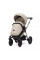 Cochecito 2 en 1 Kunert Brav BR-06 Cream con chasis negro o color champán
