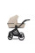 Cochecito 2 en 1 Kunert Brav BR-06 Cream con chasis negro o color champán