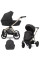 Cochecito 2 en 1 Kunert Brav BRE-11 Black Eco con chasis negro o color champán
