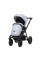 Cochecito 2 en 1 Kunert Brav BRE-14 Baby Blue Eco con chasis negro o color champán