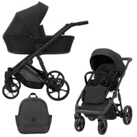 Cochecito 2 en 1 Kunert  Arrizo AR-01 Black con chasis negro o dorado