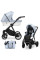 Carrito de bebé 3en1 Ivento Blue Metalic ecopiel