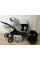 Carrito de bebé 3en1 Ivento Blue Metalic ecopiel