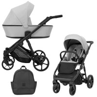 Cochecito 2 en 1 Kunert  Arrizo AR-03 Grey con chasis negro o dorado