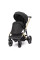 Cochecito 2 en 1 Kunert Arrizo ARE-11 Black Eco Leather con chasis negro o dorado