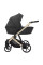Cochecito 2 en 1 Kunert Arrizo ARE-11 Black Eco Leather con chasis negro o dorado