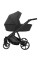 Cochecito 2 en 1 Kunert Arrizo ARE-11 Black Eco Leather con chasis negro o dorado