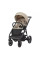 Cochecito 2 en 1 Kunert  Arrizo AR-06 Cream con chasis negro o dorado
