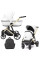 Cochecito 2 en 1 Kunert Arrizo ARE-12 White Eco Leather con chasis negro o dorado