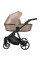 Cochecito 2 en 1 Kunert Arrizo ARE-13 Cappuccino Eco Leather con chasis negro o dorado