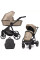 Cochecito 2 en 1 Kunert Arrizo ARE-13 Cappuccino Eco Leather con chasis negro o dorado