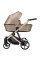 Cochecito 2 en 1 Kunert Arrizo ARE-13 Cappuccino Eco Leather con chasis negro o dorado