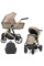 Cochecito 2 en 1 Kunert Arrizo ARE-13 Cappuccino Eco Leather con chasis negro o dorado