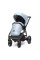 Cochecito 2 en 1 Kunert Arrizo ARE-14 Baby Blue Eco Leather con chasis negro o dorado