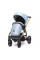 Cochecito 2 en 1 Kunert Arrizo ARE-14 Baby Blue Eco Leather con chasis negro o dorado
