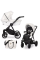 Cochecito 2 en 1 Kunert Ivento IVE-01 White Style con chasis negro o dorado