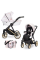 Cochecito 2 en 1 Kunert Ivento IVE-04 Delicate Flowers con chasis negro o dorado