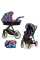Коляска 2 в 1 Kunert Ivento IVE-05 Colors Impresion с черной или золотой рамой