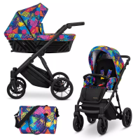 Коляска 2 в 1 Kunert Ivento IVE-05 Colors Impresion с черной или золотой рамой