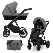 Cochecito 2 en 1 Kunert Ivento IVE-09 Deep Graphite con chasis negro o dorado