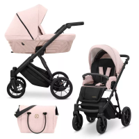 Cochecito 2 en 1 Kunert Ivento IVE-11 Smoky Pink con chasis negro o dorado