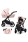 Коляска 2 в 1 Kunert Ivento IVE-11 Smoky Pink с черной или золотой рамой