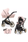 Коляска 2 в 1 Kunert Ivento IVE-11 Smoky Pink с черной или золотой рамой