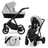 Cochecito 2 en 1 Kunert Ivento IVE-06 Dove Grey Eco con chasis negro o dorado
