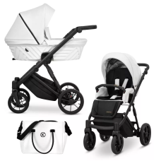 Cochecito 2 en 1 Kunert Ivento IVE-08 White Pearl Eco con chasis negro o dorado