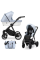Коляска 2 в 1 Kunert Ivento IVE-22 Baby Blue Metalic Eco с черной или золотой рамой