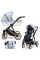 Коляска 2 в 1 Kunert Ivento IVE-22 Baby Blue Metalic Eco с черной или золотой рамой
