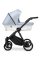 Коляска 2 в 1 Kunert Ivento IVE-22 Baby Blue Metalic Eco с черной или золотой рамой