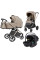 Carrito de bebé 3 en 1 CARRELLO Ultra F CRL-6557 Vintage Beige. Capazo plegable, silla de paseo y grupo 0