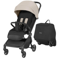Прогулочная коляска Carrello Atom S 2.0 CRL-5526 Ceramic Beige, лёгкая, стильная и удобная