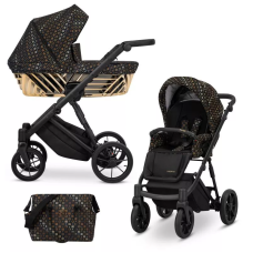 Cochecito 2 en 1 Kunert Ivento GLAM IVE-19 Black Style con chasis negro o dorado