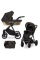 Коляска 2 в 1 Kunert Ivento GLAM IVE-19 Black Style с черной или золотой рамой