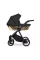 Коляска 2 в 1 Kunert Ivento GLAM IVE-17 Black Pearl Eco с черной или золотой рамой