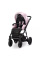 Коляска 2 в 1 Kunert Ivento GLAM IVE-20 Pink Metallic Eco с черной или золотой рамой