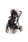Коляска 2 в 1 Kunert Ivento GLAM IVE-20 Pink Metallic Eco с черной или золотой рамой