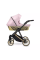 Коляска 2 в 1 Kunert Ivento GLAM IVE-20 Pink Metallic Eco с черной или золотой рамой