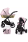 Коляска 2 в 1 Kunert Ivento GLAM IVE-20 Pink Metallic Eco с черной или золотой рамой